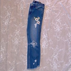 Embroidered Hollister Jeans